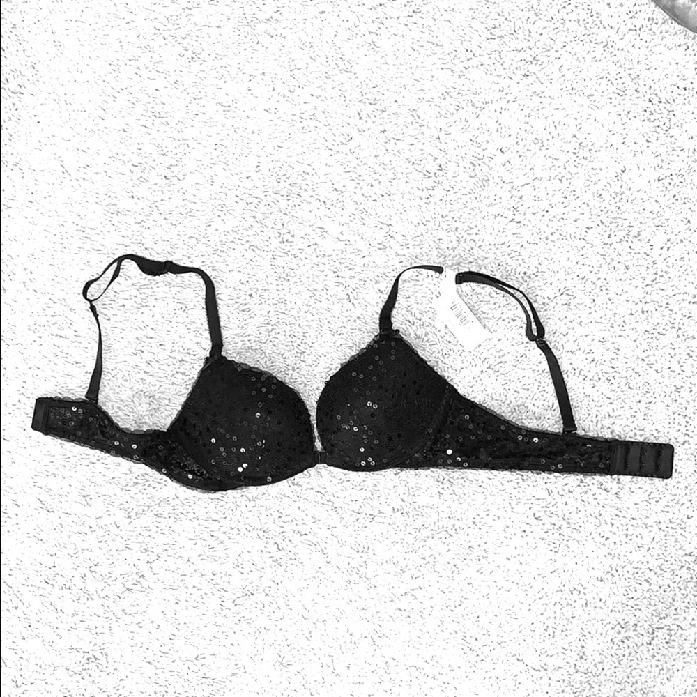 Aerie black sequin bra